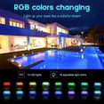 thumbnail image 2 of JinsintoSubmersible Led Light Pool Light With Remote Control Rgb Color Changing Pond Lighting Decoration For Vase Base, Swimming Pool, Aquarium 4 Pack, 2 of 5