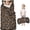Camo and Branch Brown Pattern, variant on Camo and Oak Grey Pattern Kids Nap Mat, Sleeping Mat with Removable Pillow with Handle & Fastening Straps, Soft Skin Friendly Gifts for Daycare Preschool,50"x20"