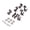 Silver Completely closed, variant on CEORPER 6Pcs 3L3R Guitar String Tunings Pegs Metal Machine Head Tuners Tunings Key