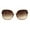 Clear Beige Brown, variant on Womens Diva Thin Plastic Frame Butterfly Sunglasses All Brown