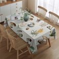 thumbnail image 2 of Brown Mushroom Flower Light Pattern Rectangle Tablecloth 60"x84",Waterproof Polyester Rectangle Table Cloth, Wipeable Spillproof Polyester Tablecloth for Dining, Camping, Indoor and Outdoor, 2 of 5