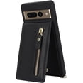 thumbnail image 5 of Google Pixel 7 Pro Phone Case with Card Holder 6.7" 5G 2022,Google Pixel 7 Pro Case for Women Men with Strap,Crossbody Lanyard Cases with Credit Card Slots with Stand Case,Black, 5 of 14