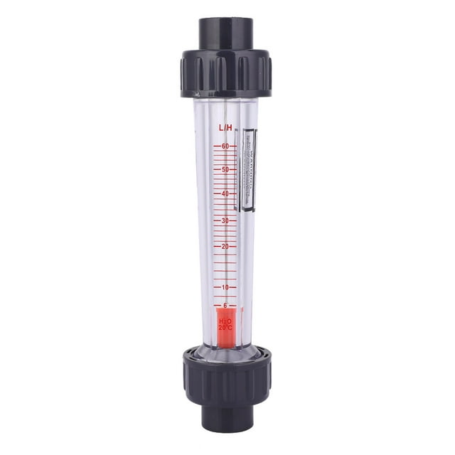 Medidor de caudal de líquido de tubo plástico LZB-15(D), alta precisión, resistente a ácidos alcalinos, 6-60 l/h