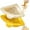 Beige+yellow, variant on Triangular Drain Basket, Triangular Magnetic Drain Basket, 𝐓riangular Sink Strainer with Twist-Open Bottom, Corner Sink Draining Basket for Draining & Storage