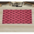 thumbnail image 1 of Owl Decorative Rug, Cartoon Style Illustration of Birds on the Branches Mysterious Woods Print, Quality Carpet for Bedroom Dorm and Living Room, 6 Sizes, Hot Pink, by Ambesonne, 1 of 1