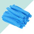 thumbnail image 2 of 100 piezas de gorro desechable para el cabello, gorra antipolvo no tejida, gorro para el servicio médico, maquillaje para hornear alimentos al aire libre (azul), 2 of 6