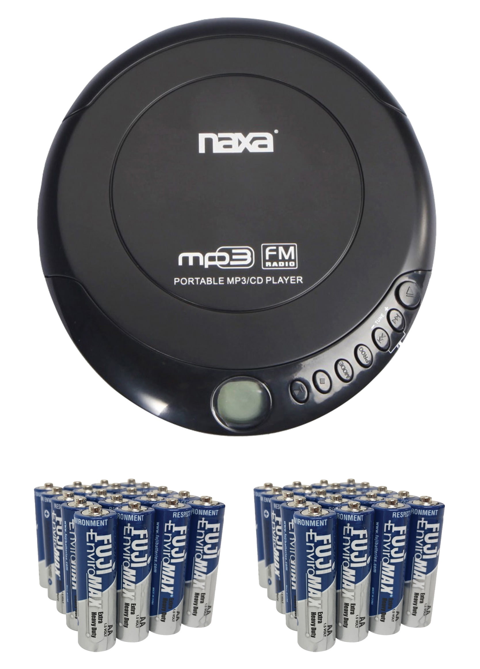 Naxa NPC-320 Slim Personal MP3/CD Player with 100 Second Anti-Shock & FM Scan Ra 
