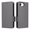 thumbnail image 6 of for iPhone 16e Case, Classic Design PU Leather Wallet Magnetic Closure Flip Case with Kickstand Card Holder Slot Shockproof Protective Cover for iPhone 16e - Gray, 6 of 6