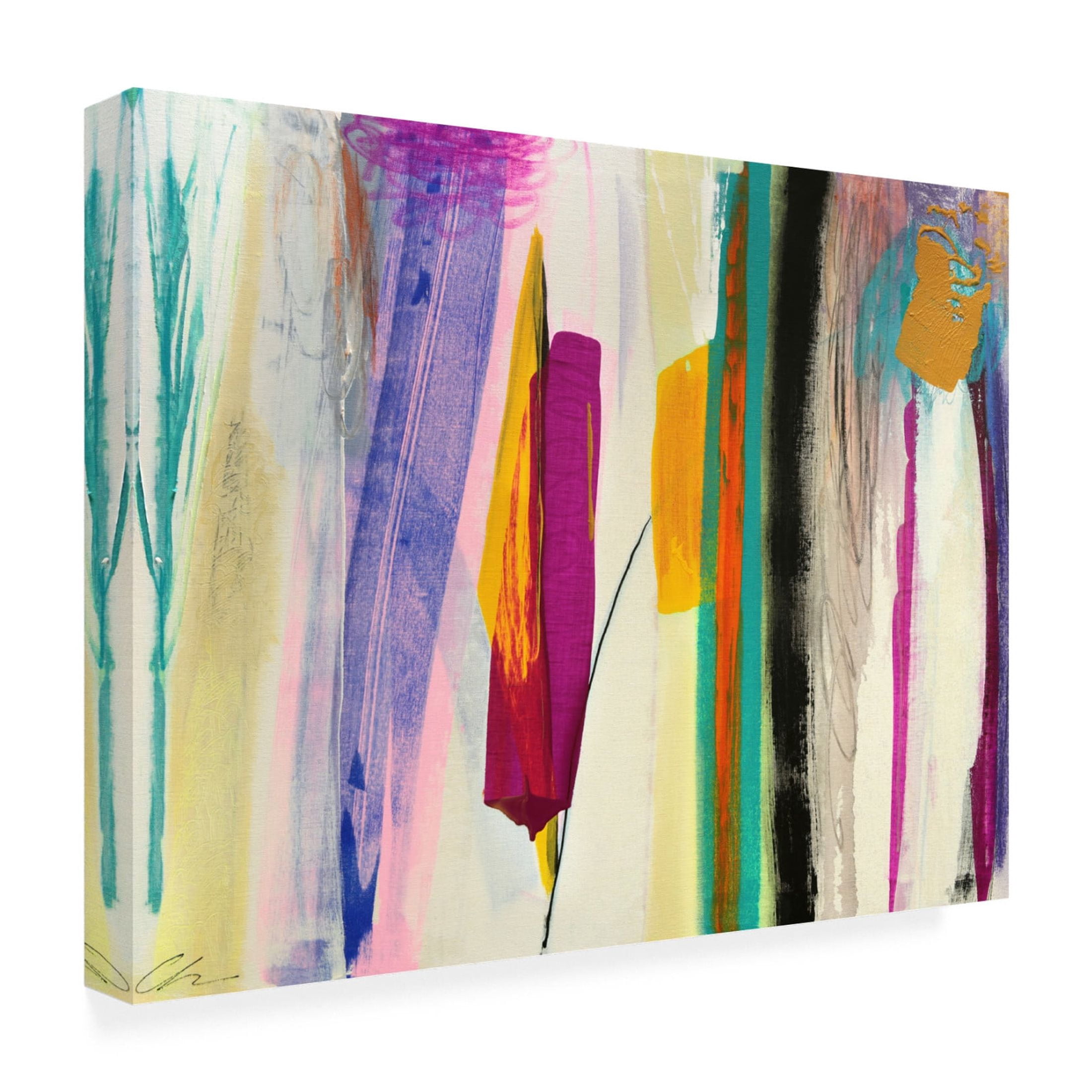Canvas Wall Art - Cathe Hendrick 'Garden 2' Wall Art for Living Room, Bedroom, or Office Décor by Trademark Fine Art - 19 x 14 Inches