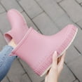 thumbnail image 5 of NOKIO Waterproof Rubber Ankle Rain Shoes For Women Women's Rain Slip Casual Shoes Short Ankle Boots Outdoor Fashion Women's Casual Shoes Stylish Waterproof Ankle Rain Boots For Women, 5 of 9