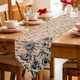 thumbnail image 2 of Vintage Sunflower Table Runner Linen Burlap Table Runner 70 Inches Long Farmhouse Country Floral Plant Dresser Scarves for Kitchen Island Coffee Dining Party Wedding Banquet Holiday Decor 13"x70", 2 of 8