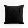 thumbnail image 2 of Throw Pillow Covers 18 x 18, Set of 2 - Fall Decorative Soft Corduroy Striped Boho Pillow Covers, Cushion Pillow Cases for Farmhouse Decor, Couch, Easter, Bed Living Room, Black, 2 Pack, 2 of 9