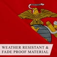 thumbnail image 5 of Promopatriot Marine Corps USMC Retired 3x5 ft Flag Nylon, Double-Stitched, Brass Grommets, 5 of 7