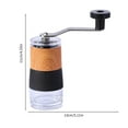 thumbnail image 3 of Manual Coffee Grinder, Ceramic Burrs, Adjustable Coarseness, Portable for Camping Hiking, with Cleaning Brush, Plastic Material, Mini Size, 3 of 7