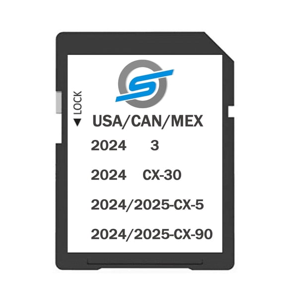 2024 GPS Navigation SD Card Fits 3 Cx-30 Cx-5 Cx-90 USA / Canada / Mexico
