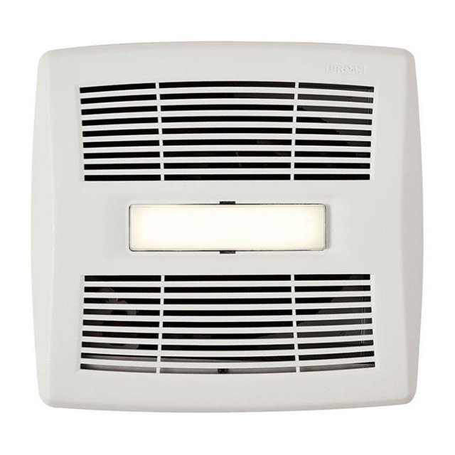 110 CFM, 1.3 Sones In-Vent Series Single-Speed Bathroom Exhaust Fan with LED Light