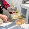 thumbnail image 3 of Fruit Bowl for Kitchen Counter, Candy Dish with Lids Multi Compartment Fruit Basket with Metal Rack Modern Candy Jar for Candies and Snacks Display Stand for Home Kitchen Party(Double Tiered ), 3 of 6