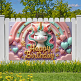 thumbnail image 6 of Yatrandify Colorful Unicorn Happy Birthday Banner Flowers Pastel Hearts for Kids Party Celebration Decoration, 6 of 7