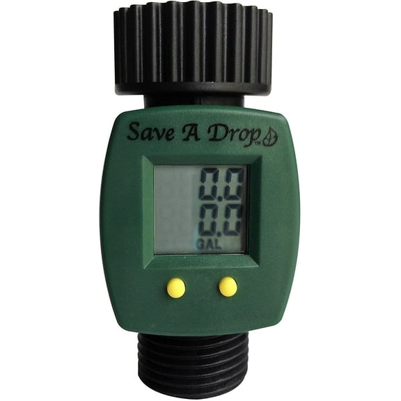 SAVE A DROP WATER METER by P3 INTERNATIONAL - MEASURES GALLON USAGE FROM GARDEN HOSE (6 -Pack)