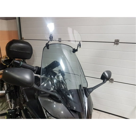 Zyutaosan Universal Motorcycle Risen Adjustable Windscreen Windshield Spoiler Air Deflector For Honda Bmw Yamaha Kawasaki Suzuki