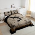 thumbnail image 4 of Feelyou Rustic Fish Print Bedding Comforter Set for Men, Western Happy Christmas Twin Comforter Sets, Hippie Wildlife Animal Reversible Bedding Set, Breathable Home Decor, 2 Pieces, 4 of 9