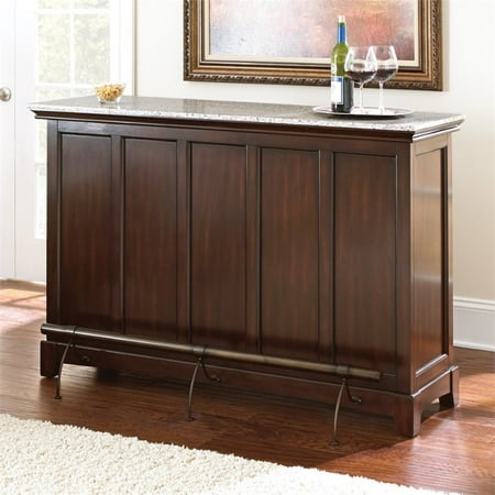 Steve Silver Newbury Silverstone Bar with Foot Rail - Cherry - Bar Height