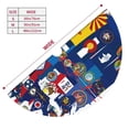 thumbnail image 3 of Picia The Map Of United States Print Christmas Tree Skirt , Christmas Tree Skirt Ornaments for Merry Christmas Holiday Party Decorations Indoor Outdoor-36", 3 of 7