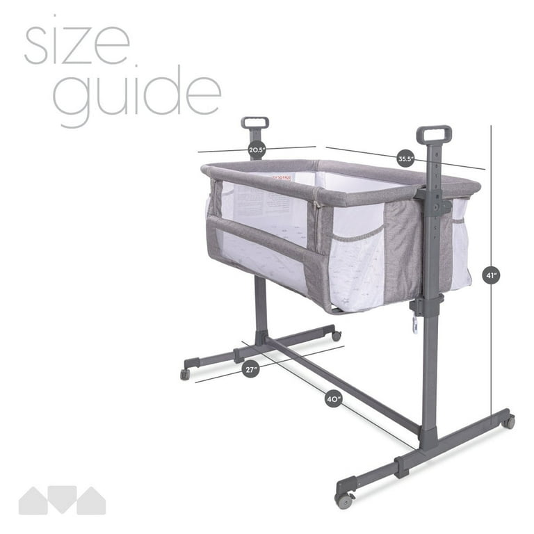 Milliard Baby Bedside Bassinet Sleeper with Breathable Mesh