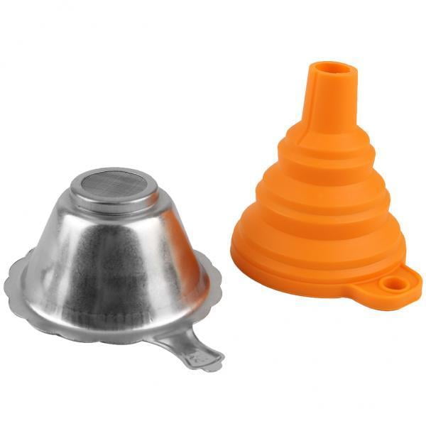 2x Accesorios para impresoras de 3d Copa de de resina de material acero inoxidable + embudo Hugo Embudo de impresora 3D