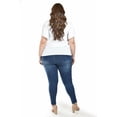 thumbnail image 3 of Blusa con moño al frente Roman Fashion /Tallas Extras, 1874 (Blanco) blanco 42, 3 of 6