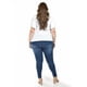 thumbnail image 3 of Blusa con moño al frente Roman Fashion /Tallas Extras, 1874 (Blanco) blanco 36, 3 of 6