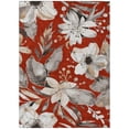 thumbnail image 2 of Addison Rugs Chantille Indoor/Outdoor Transitional Floral Red Machine Washable Rectangle Rug, 10' x 14', 2 of 8