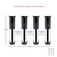 thumbnail image 2 of Guardoinrt Adjustable Four Hole Bucket Rod Holder Pole Tube Stand Versatile and Functional Rod for Garage black 43 x 27.5 x 5cm, 2 of 6