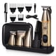 thumbnail image 1 of Cortapelos Kit de recortador de barba para hombres 5 en 1, recortador de barba y nariz, Kit de aseo, recortador de nariz, recargable por USB con 5 peines guía, 1 of 8
