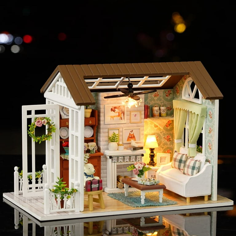 Happy Apartment Dollhouse Miniature With Furniture DIY 
