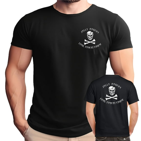 Jolly Rogers Final Tomcat Cruise Black Double Sided Shirt-4XL