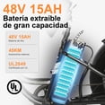 thumbnail image 3 of Bicicleta Eléctrica Honey Whale S13 Negro, 3 of 9