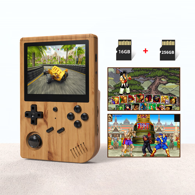 Consola portátil, pantalla IPS de 3,5 pulgadas 2521 juegos, soporte para la expansión de doble TF 256 gb, consola portátil