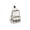 White, variant on Vintage Piano Keyboard Music Note Backpack for Women Men, Polka Dot Print Large Capacity Nylon School Bag for College Travel Daily Use (Blue)