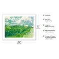 thumbnail image 2 of Green Wheat Fields Auvers France - From an Original Color Painting by Vincent Van Gogh c.1890 - Bamboo Fine Art 290gsm Paper (Unframed) 17x22in, 2 of 4