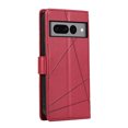 thumbnail image 3 of Nalacover Case for Google Pixel 7 Pro - Card Holder PU Leather Wallet Cover with Magnetic Clasp Stand Hand Strap, Soft TPU Inner Shockproof Anti-Scratches Case for Google Pixel 7 Pro, Red, 3 of 10