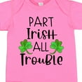 thumbnail image 4 of Inktastic Part Irish All Trouble St. Patrick's Day with Green Clovers Boys or Girls Baby Bodysuit, 4 of 5
