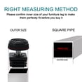 thumbnail image 4 of Unique Bargains Leveling Feet 25 x 25mm Square Insert Furniture Adjustable Leveler 8 Sets, 4 of 7