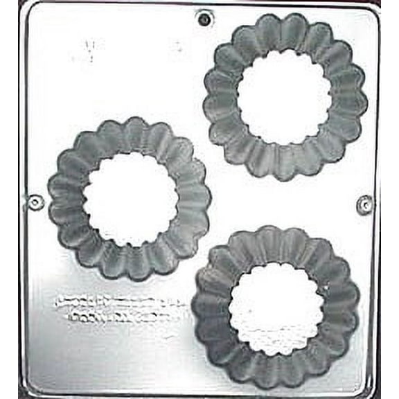 130 Large Scalloped Dessert Shell ChocolateCandy Mold