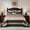 Charcoal/Brown/Beige/Tan, variant on Bedduvit Oversized King Bedspreads 120x120, 100% Cotton Lightweight California King Quilt, Farmhouse Patchwork Plaid Bedspreads Coverlet Set, 3 Piece, Brown/Beige