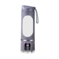thumbnail image 2 of Mezcladora de licuadora portátil portátil conveniente 450 ml de exprimidor eléctrico multifuncional para deportes gimnasios para interiores al aire púrpura, 2 of 9