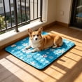 thumbnail image 4 of Pet Cooling Mat Reversible Self‑Cooling Gel Ice Pad Anti‑Slip Indoor Outdoor Summer Bed Easy‑Clean Durable Comfort Cushion for Medium Dogs Cats Puppies 27.6 x 21.7 in Sky Blue, 4 of 5