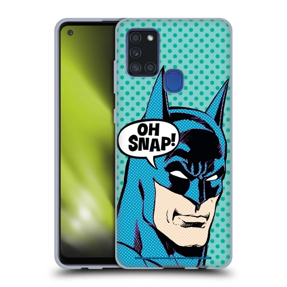 Head Case Designs Officially Licensed Batman DC Comics Vintage Fashion Pop Art Soft Gel Case Compatible with Samsung Galaxy A21s (2020)