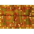 thumbnail image 1 of Ahgly Company Indoor Rectangle Animal Yellow Traditional Area Rugs, 7' x 10', 1 of 4