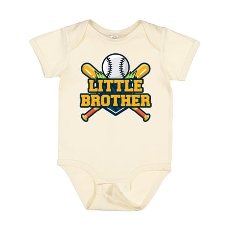 

Inktastic Little Brother Baseball Gift Baby Boy Bodysuit